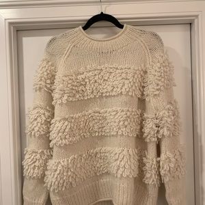 FAHERTY: Alpaca White Winter Sweater